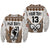 Custom Text and Number Fiji Rugby Bati Sweatshirt Proud Tapa Pattern LT13 - Wonder Print Shop