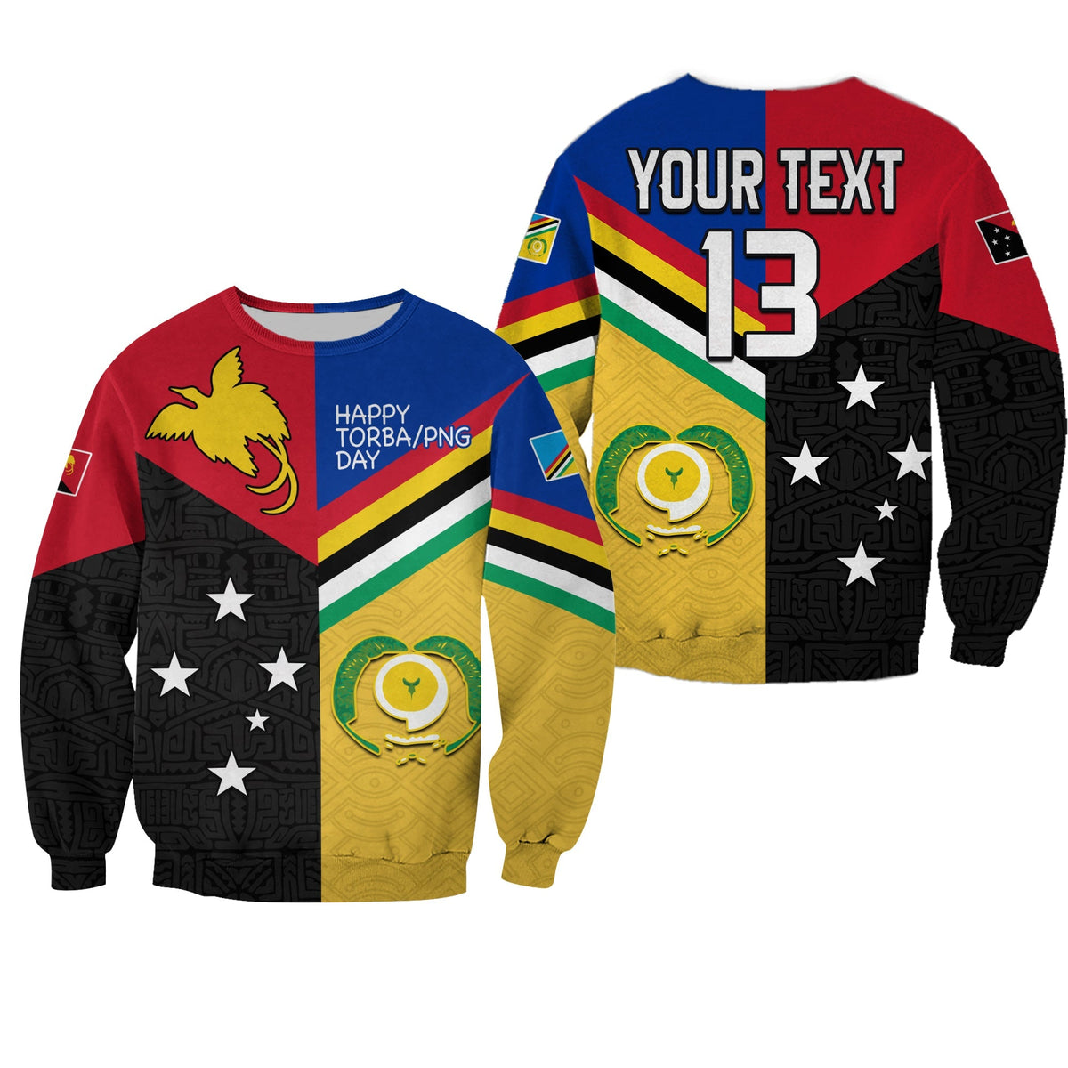 Custom Text and Number Torba PNG Day Sweatshirt 2022 Simple Polynesia LT13 - Wonder Print Shop