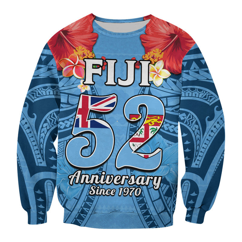 Fiji 1970 Sweatshirt Happy 52 Years Independence Anniversary - Wonder Print Shop