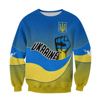 Ukraine Sweatshirt National Flag Style - Wonder Print Shop