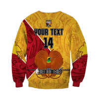 (Custom Text and Number) The Kumuls PNG Sweatshirt Papua New Guinea Polynesian Dynamic Style - Wonder Print Shop