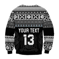 (Custom Text and Number) Fiji Rugby Sweatshirt Lifestyle 2022 Flying Fijians LT13 - Wonder Print Shop