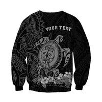 (Custom Personalised) Hawaii Polynesian Sweatshirt Gray Sea Turtles Hawaiian LT13 - Wonder Print Shop