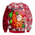 (Custom Personalised) Mele Kalikimaka Sweatshirt Christmas Hawaii with Santa Claus LT13 - Wonder Print Shop