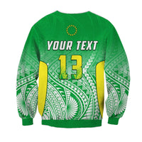 (Custom Text and Number) Cook Islands Sweatshirt Pattern Be Unique LT13 - Wonder Print Shop