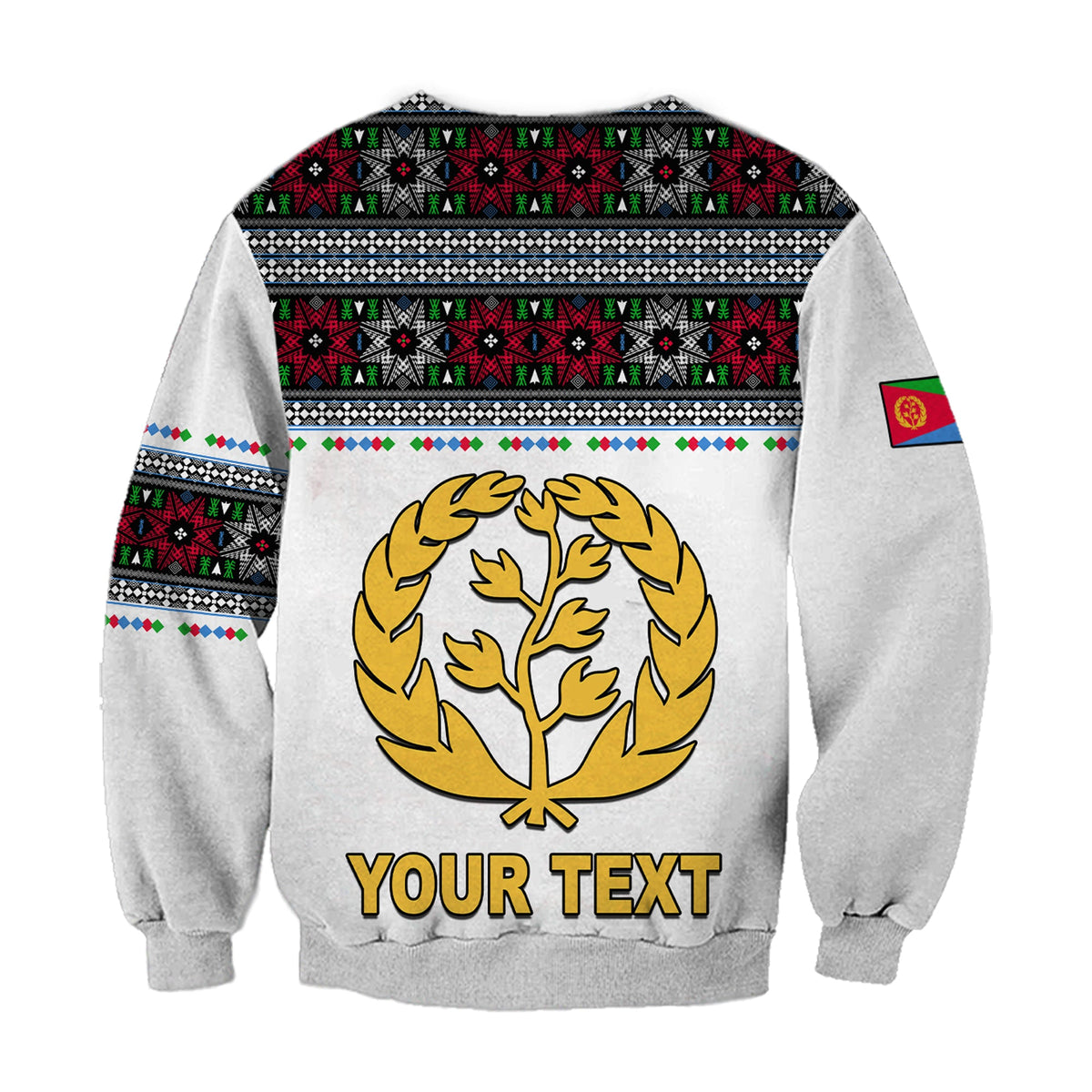 (Custom Personalised) Eritrea Tibeb Sweatshirt Eritrean Cross Mix Flag LT13 - Wonder Print Shop