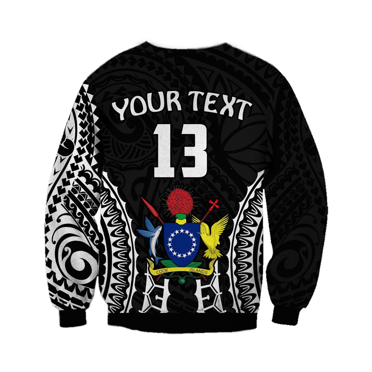 (Custom Text and Number) Cook Islands Sweatshirt Polynesian Cultural The Best For You LT13 - Wonder Print Shop
