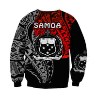 (Custom Personalised) Siva Samoa Sweatshirt Samoan Dance Mix Red Polynesian LT13 - Wonder Print Shop