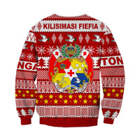Tonga Kilisimasi Fiefia Sweatshirt Merry Christmas with Tongan Pattern LT13 - Wonder Print Shop