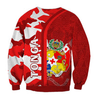 Tonga Unique Sweatshirt Camouflage with Tongan Pattern LT13 - Wonder Print Shop