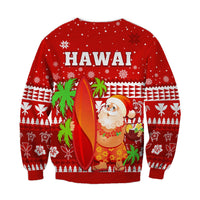 Mele Kalikimaka Sweatshirt Santa Claus Hawaii Christmas LT13 - Wonder Print Shop
