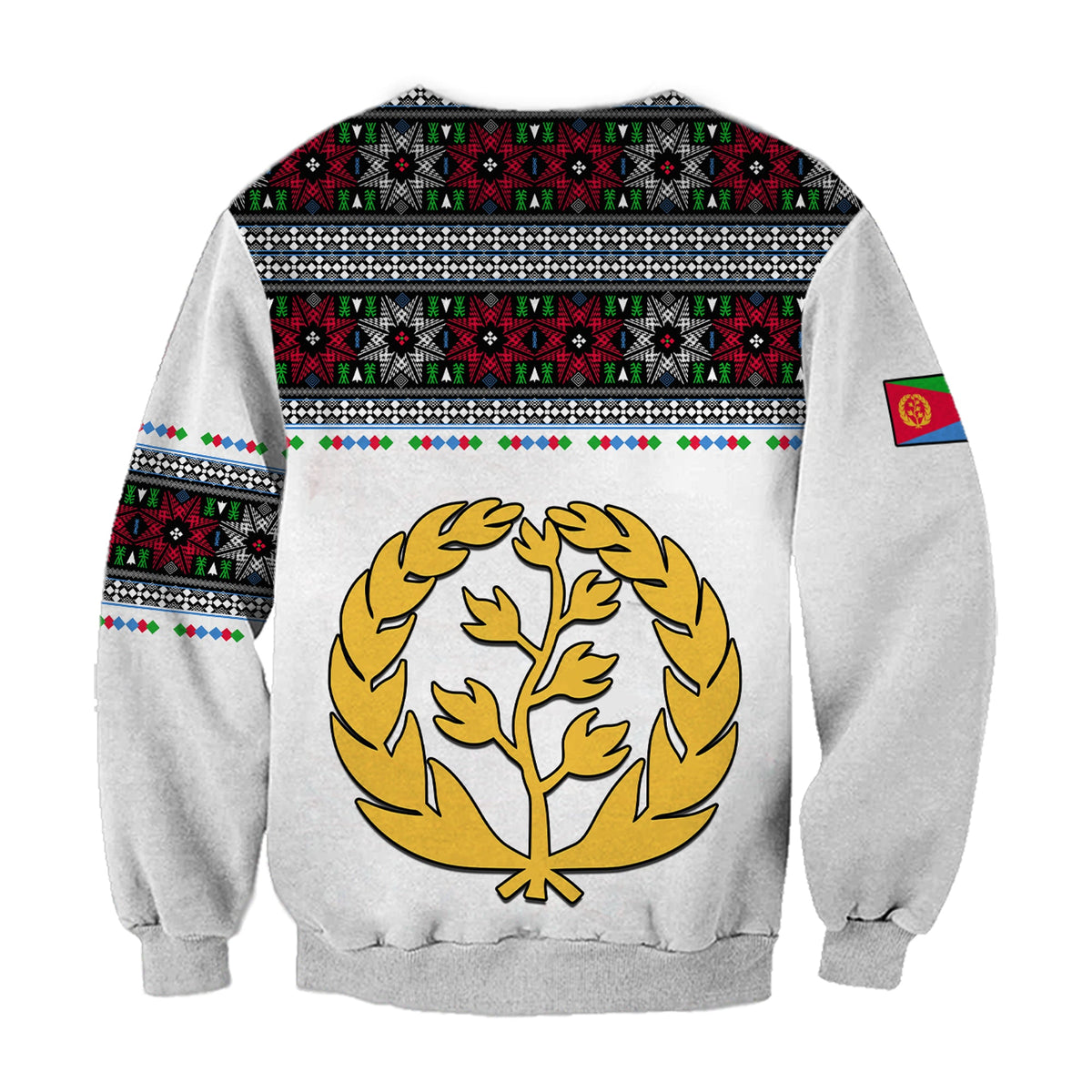 Eritrea Tibeb Sweatshirt Eritrean Cross Mix Flag LT13 - Wonder Print Shop