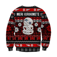 New Zealand Hei Tiki Christmas Sweatshirt Maori Meri Kirihimete LT13 - Wonder Print Shop