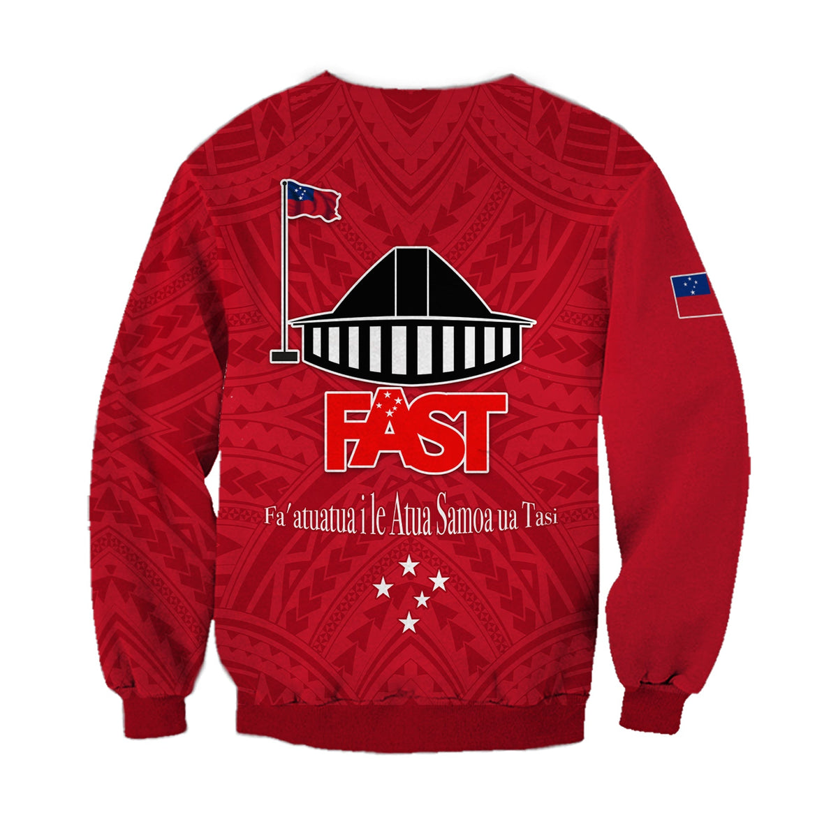 F.A.S.T Samoa Sweatshirt We Ready Polynesian Samoan LT13 - Wonder Print Shop