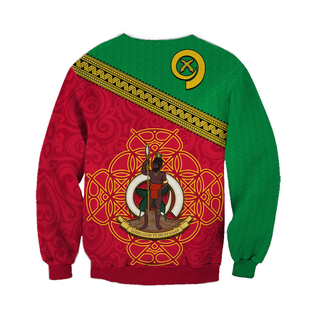 Vanuatu Sweatshirt Pattern Sand Drawing LT13 - Wonder Print Shop