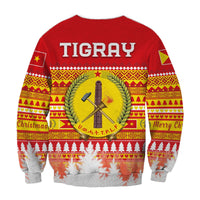 Tigray Sweatshirt Merry Christmas Mix African Pattern LT13 - Wonder Print Shop