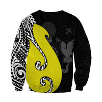 Cook Islands Sweatshirt Matau Polynesian Simple Fish Hook LT13 - Wonder Print Shop