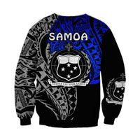 Siva Samoa Sweatshirt Samoan Dance Mix Blue Polynesian LT13 - Wonder Print Shop