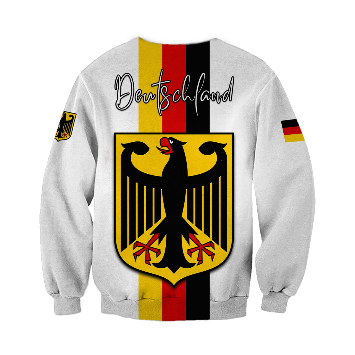 Germany Sweatshirt Grunge Deutschland Map and Coat Of Arms LT13 - Wonder Print Shop