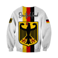 Germany Sweatshirt Grunge Deutschland Map and Coat Of Arms LT13 - Wonder Print Shop