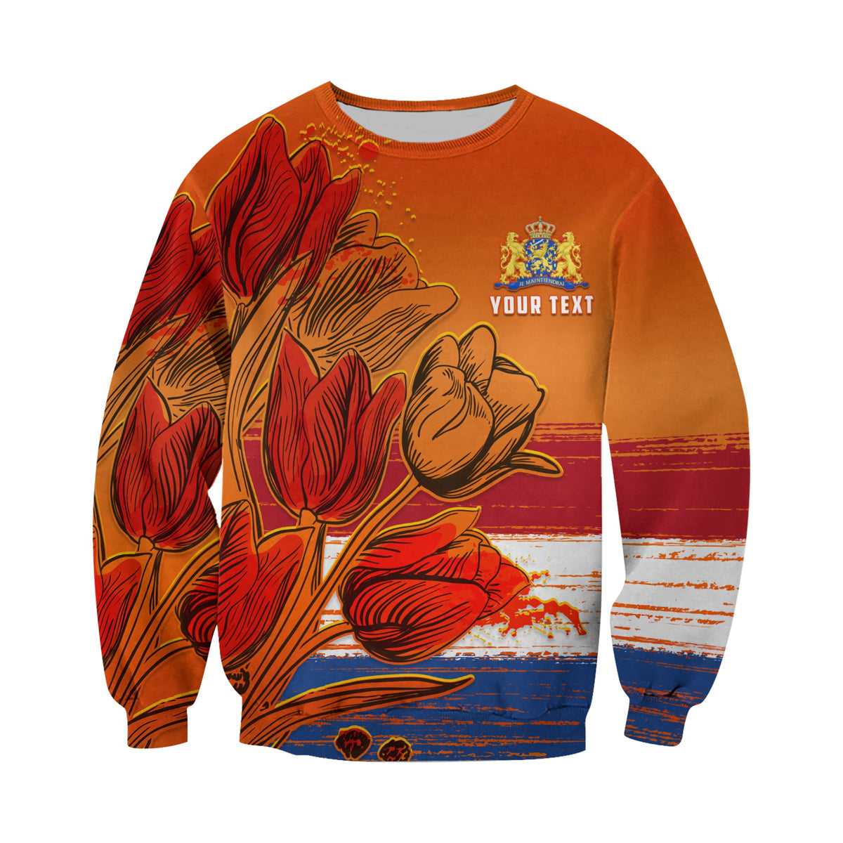 (Custom Personalised) Netherlands Sweatshirt Style Tulip National Flower LT13 - Wonder Print Shop