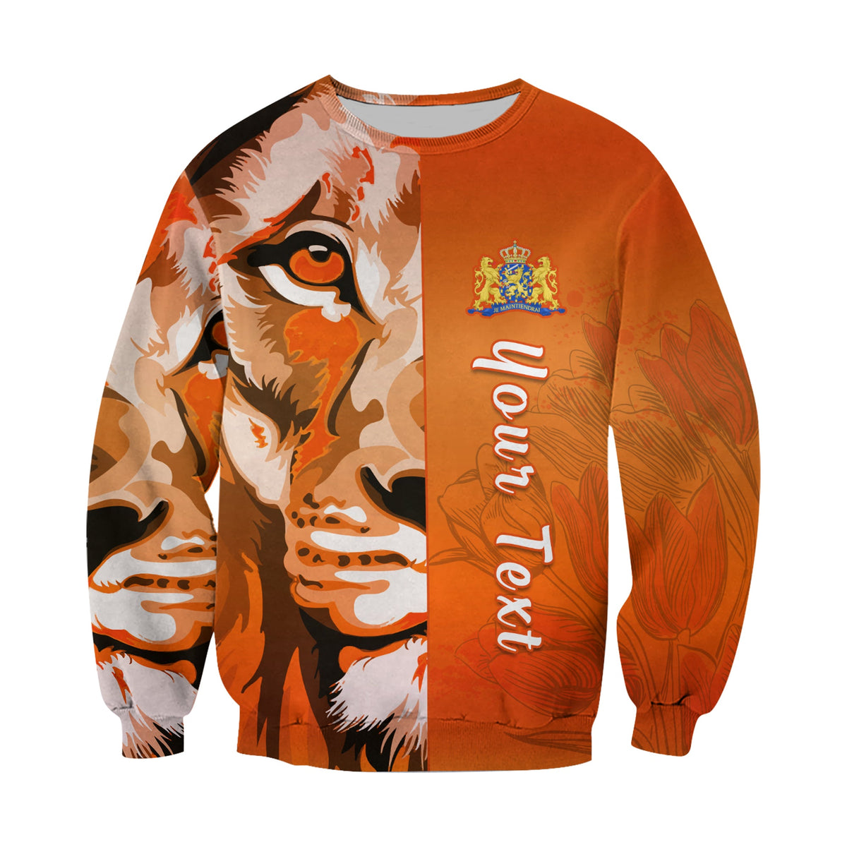 (Custom Personalised) Netherlands Sweatshirt Style Lusty Dutch Lion LT13 - Wonder Print Shop