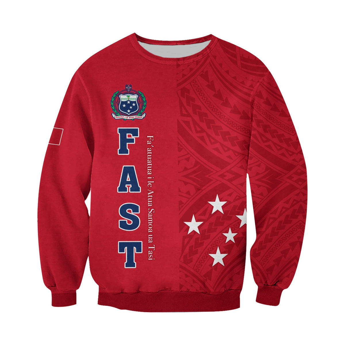 F.A.S.T Samoa Sweatshirt We Ready Polynesian Samoan LT13 - Wonder Print Shop