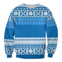 (Custom Text and Number) Bula Fiji Sweatshirt Tapa Pattern LT13 - Wonder Print Shop