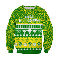Hawaii Christmas Sweatshirt Polynesian Mele Kalikimaka Santa Claus LT13 - Wonder Print Shop
