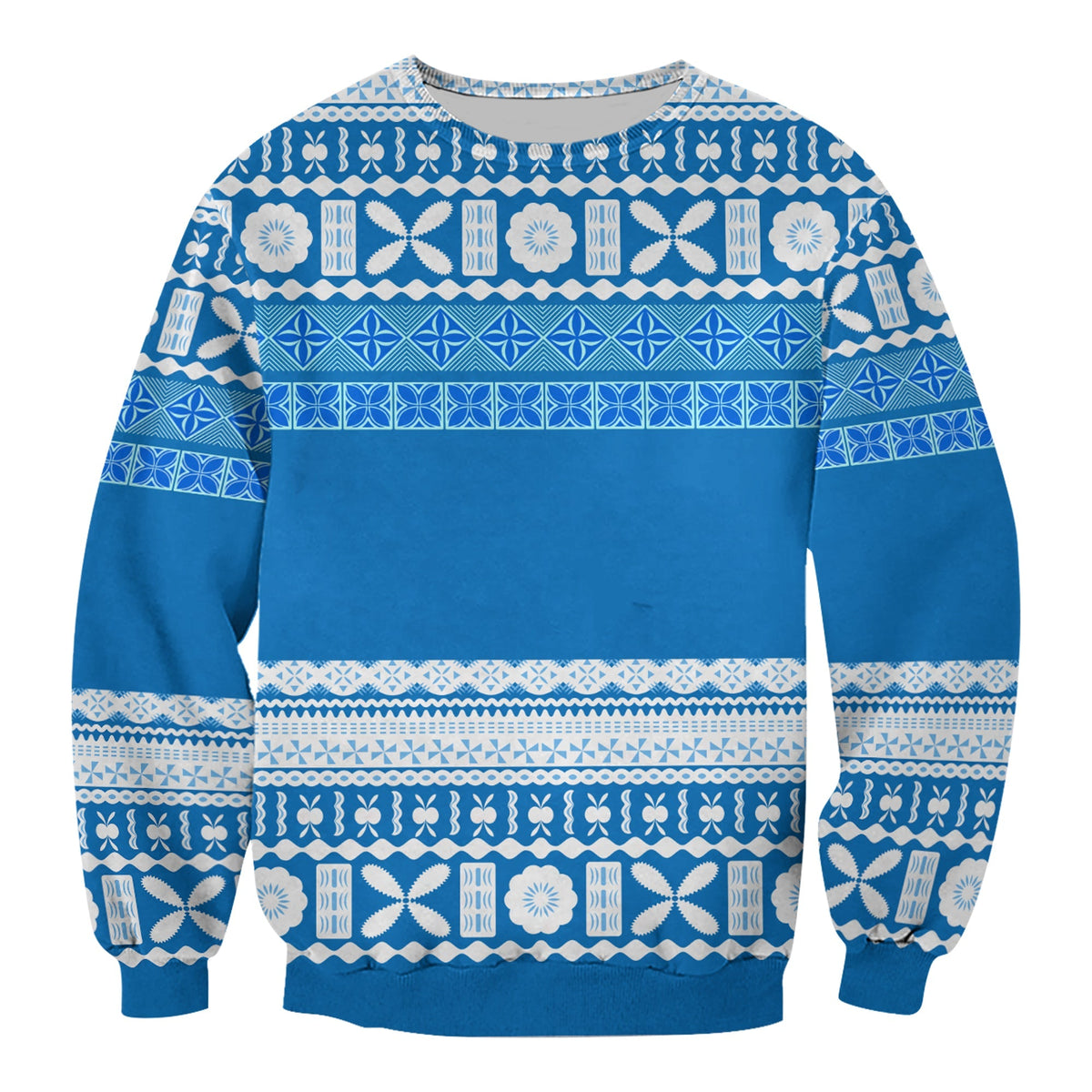 Bula Fiji Sweatshirt Tapa Pattern LT13 - Wonder Print Shop