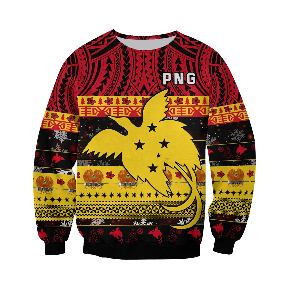 Papua New Guinea Christmas Sweatshirt Raggiana Loved LT13 - Wonder Print Shop