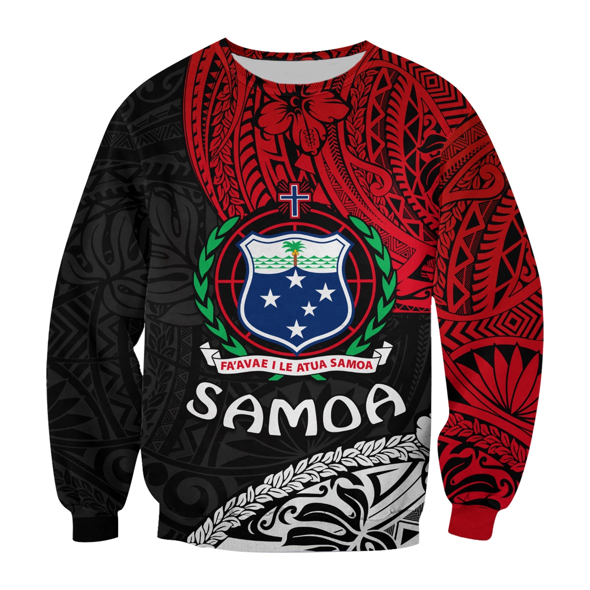 Samoa Sweatshirt Beloved Samoan Mix Polynesian Pattern LT13 - Wonder Print Shop