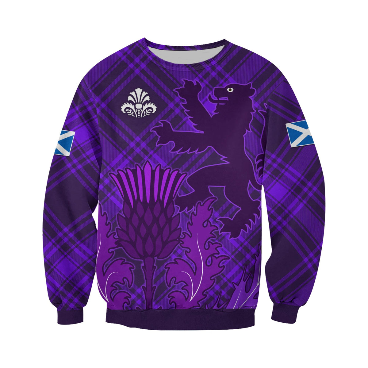 Scotland Sweatshirt Thistle Scottish Be Unique LT13 - Wonder Print Shop