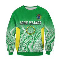 (Custom Text and Number) Cook Islands Sweatshirt Pattern Be Unique LT13 - Wonder Print Shop