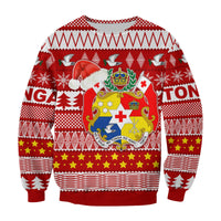 Tonga Kilisimasi Fiefia Sweatshirt Merry Christmas with Tongan Pattern LT13 - Wonder Print Shop