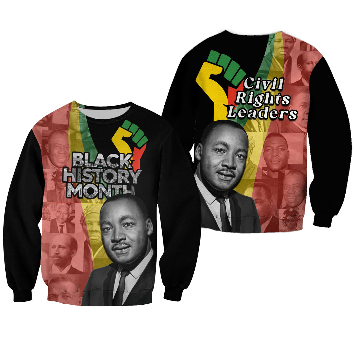 Civil Rights Leaders Sweatshirt African American Black History Month - Wonder Print Shop