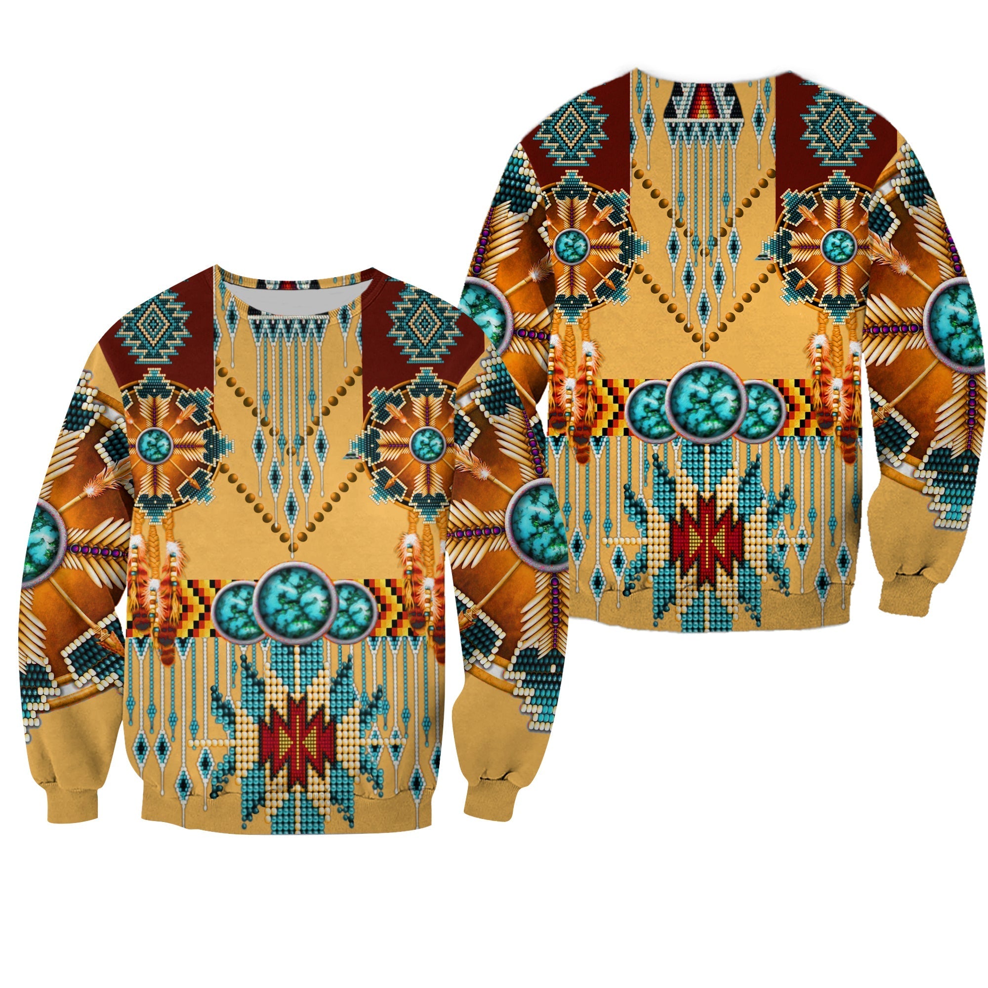 Native American Sweatshirt Dream Catchers Indigenous LT13 - Wonder Print Shop