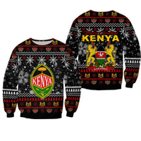 Kenya Christmas Sweatshirt Shield mix African Pattern LT13 - Wonder Print Shop