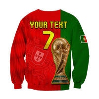 (Custom Text and Number) Portugal Football 2022 Sweatshirt Style Flag Portuguese Champions LT13 - Wonder Print Shop
