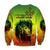 (Custom Personalised) Ethiopia Sweatshirt Cross Mix Lion Colorful Style - Wonder Print Shop