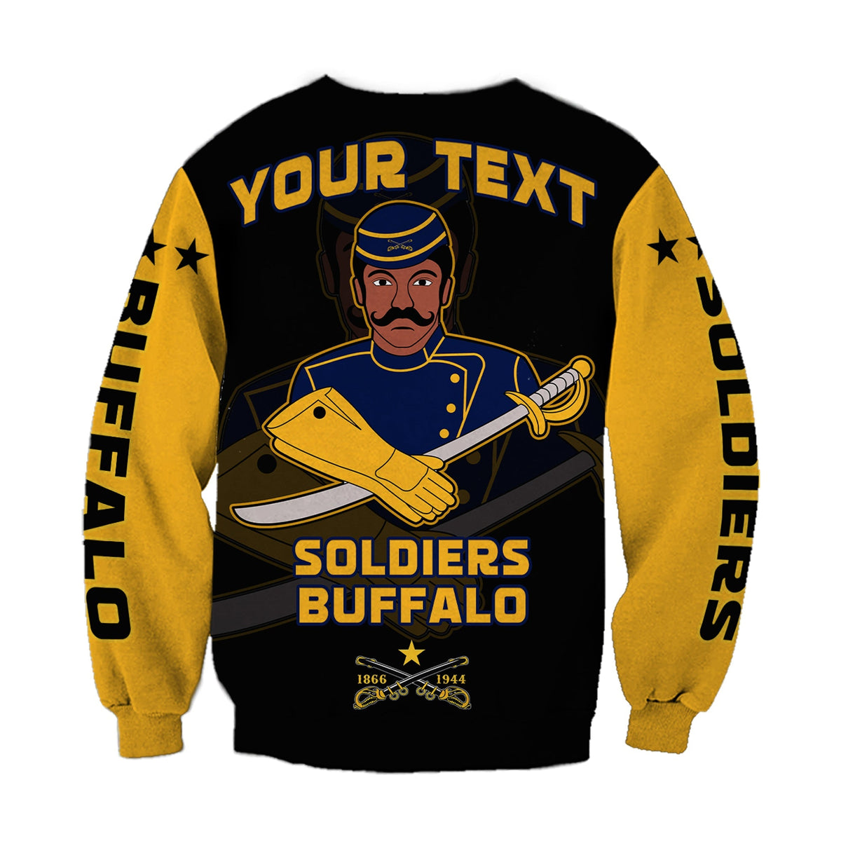 (Custom Personalised) Buffalo Soldiers Sweatshirt BSMC Club Adore Motorcycle LT13 - Wonder Print Shop