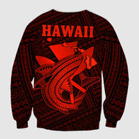 Custom Personalised Hawaii Sweatshirt Kakau Kanaka Maoli Combine Polynesian Shark Ver.06 - Wonder Print Shop