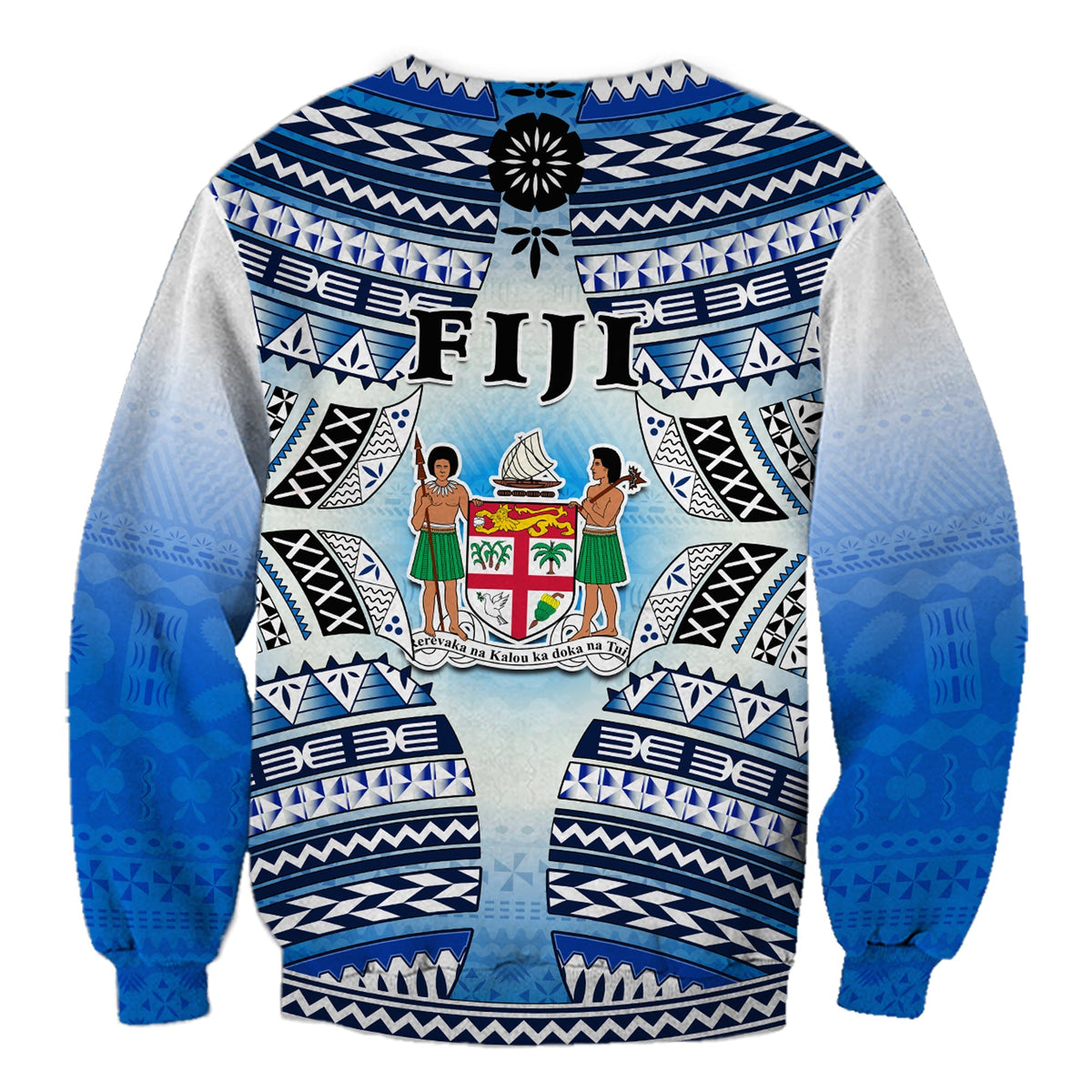 Fiji Sweatshirt Kaiviti Fijian Special Tapa Pattern - Wonder Print Shop