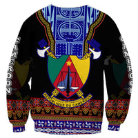 Cameroon Sweatshirt Atoghu Pattern Black Style - Wonder Print Shop