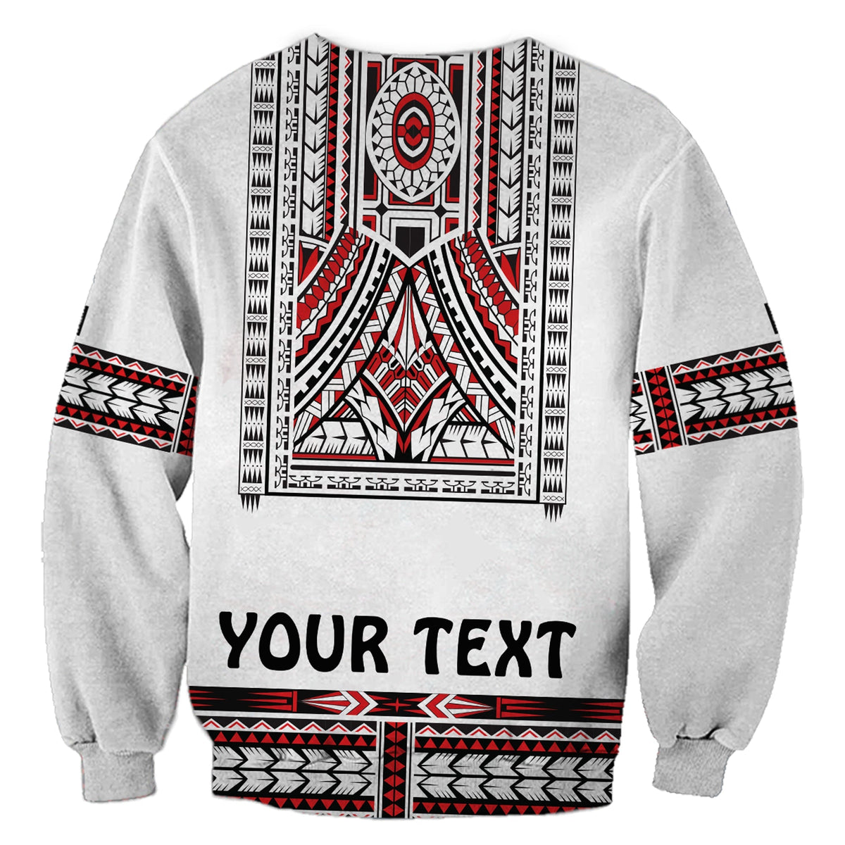 Custom Personalised Polynesian Sweatshirt Dashiki With Polynesian Tattoo Royal Version - Wonder Print Shop