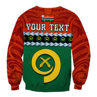 Custom Personalised Penama Province Sweatshirt Vanuatu Pig Tusk Polynesian Flag Style - Wonder Print Shop