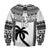 Custom Text And Number Fiji Rugby Sweatshirt Pacific The Bati Black Fijian Tapa - Wonder Print Shop
