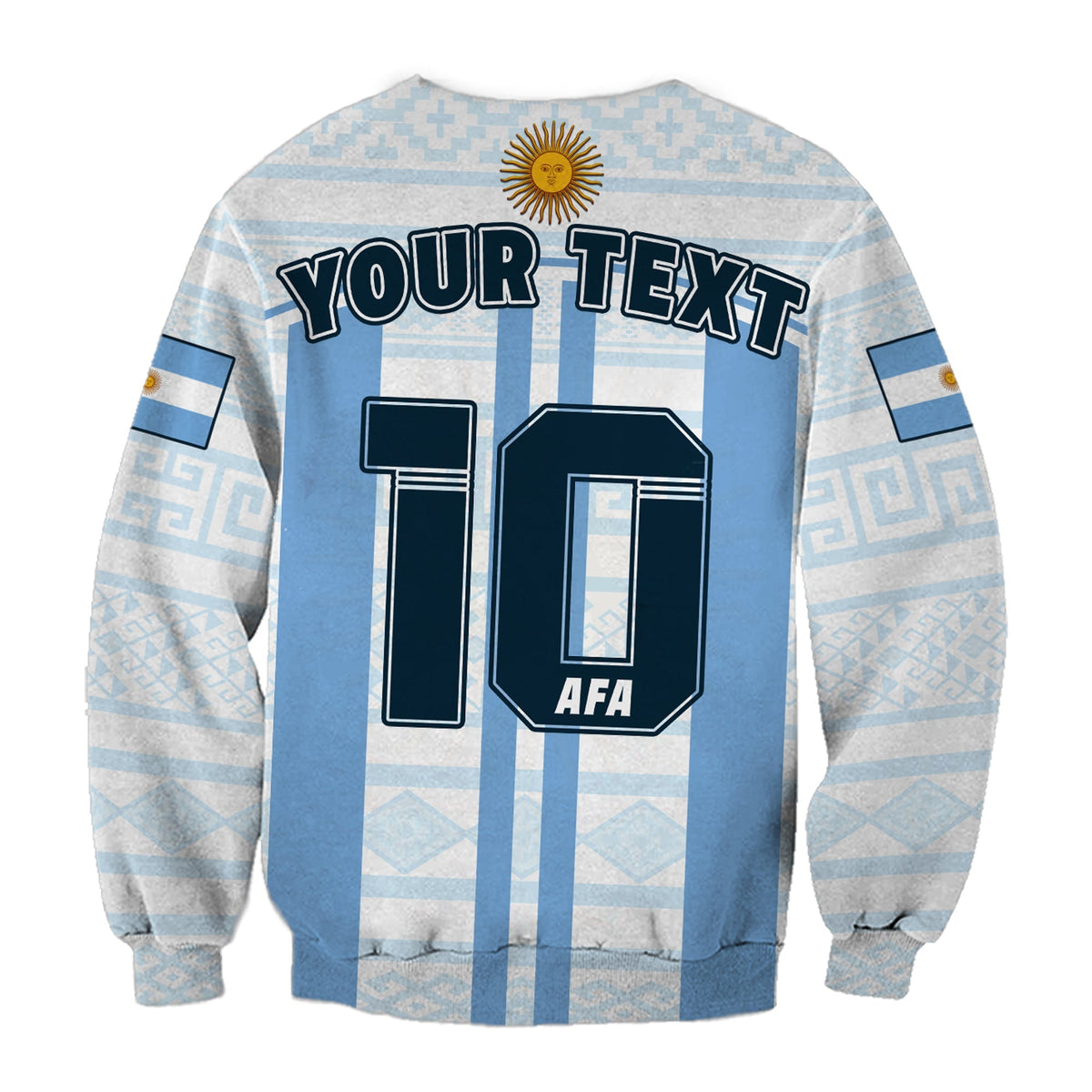 (Custom Text And Number) Argentina Football 2022 Sweatshirt Vamos La Albiceleste - Wonder Print Shop
