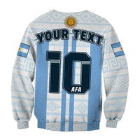 (Custom Text And Number) Argentina Football 2022 Sweatshirt Vamos La Albiceleste - Wonder Print Shop