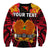 Custom Personalised Papua New Guinea Sweatshirt PNG Bird Of Paradise Polynesian Pattern - Wonder Print Shop